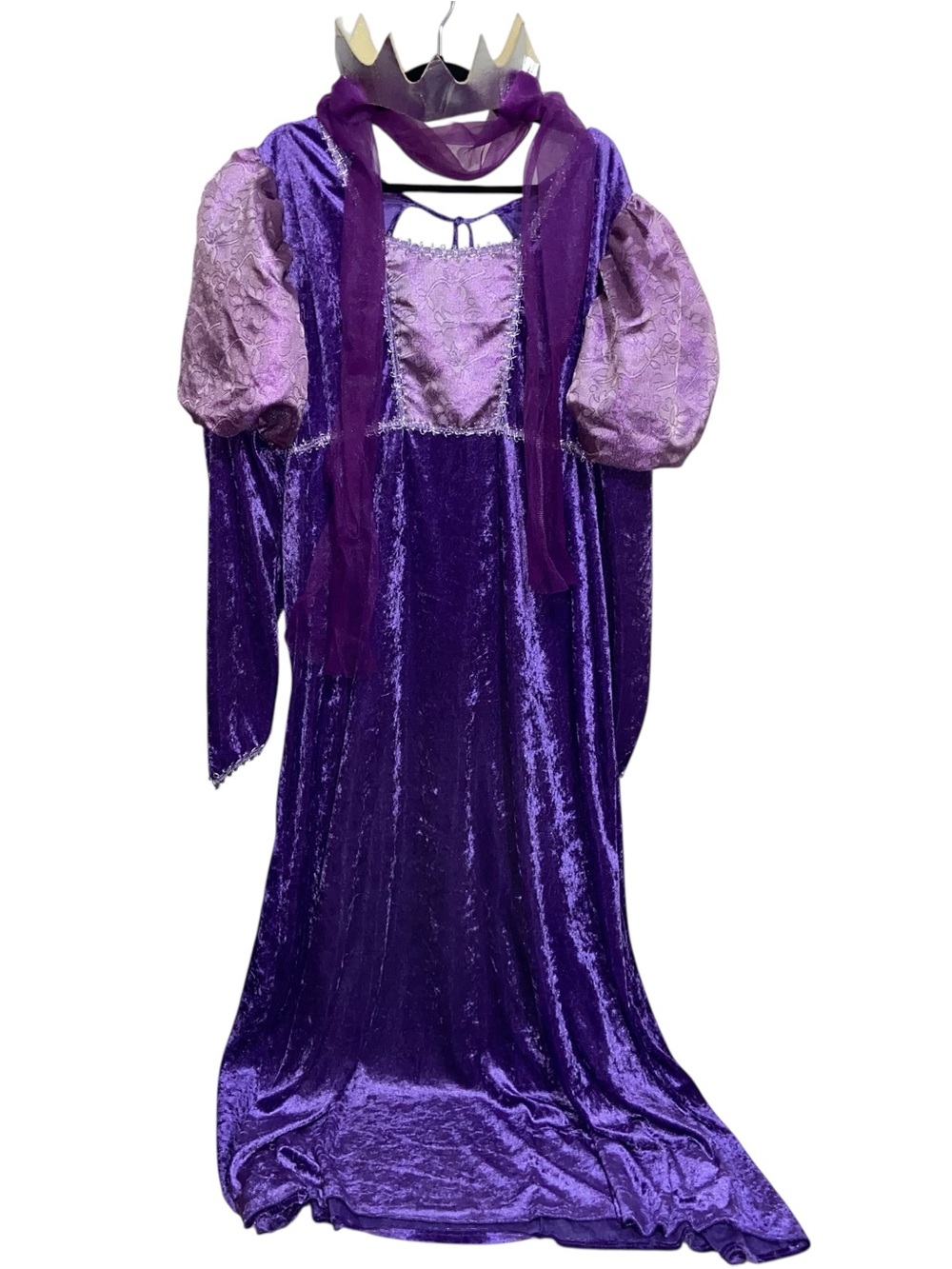 Rubies Renaissance Dress Womens XL Halloween Costume Purple Velvet Medieval